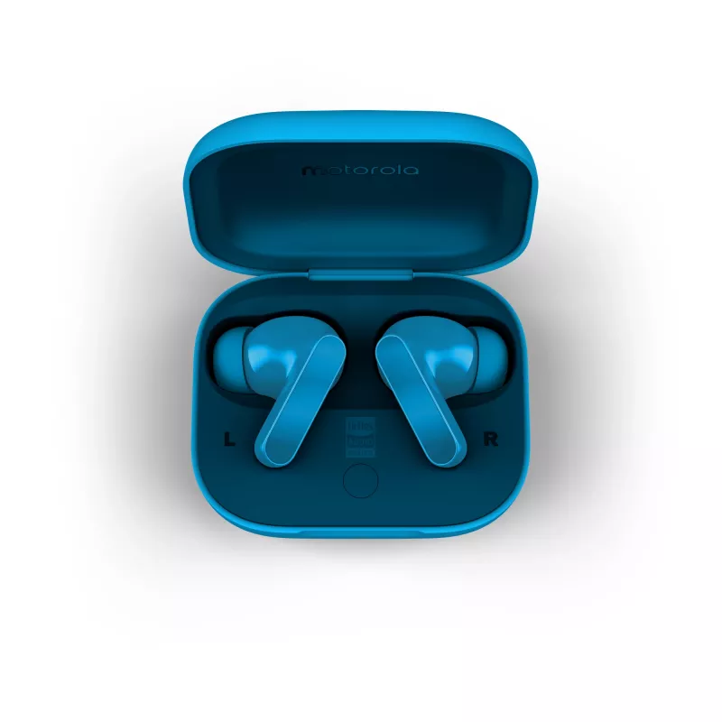Motorola Moto Buds Bass belaidės ausinės TWS, į ausį, pokalbiams/muzikai, mėlyna