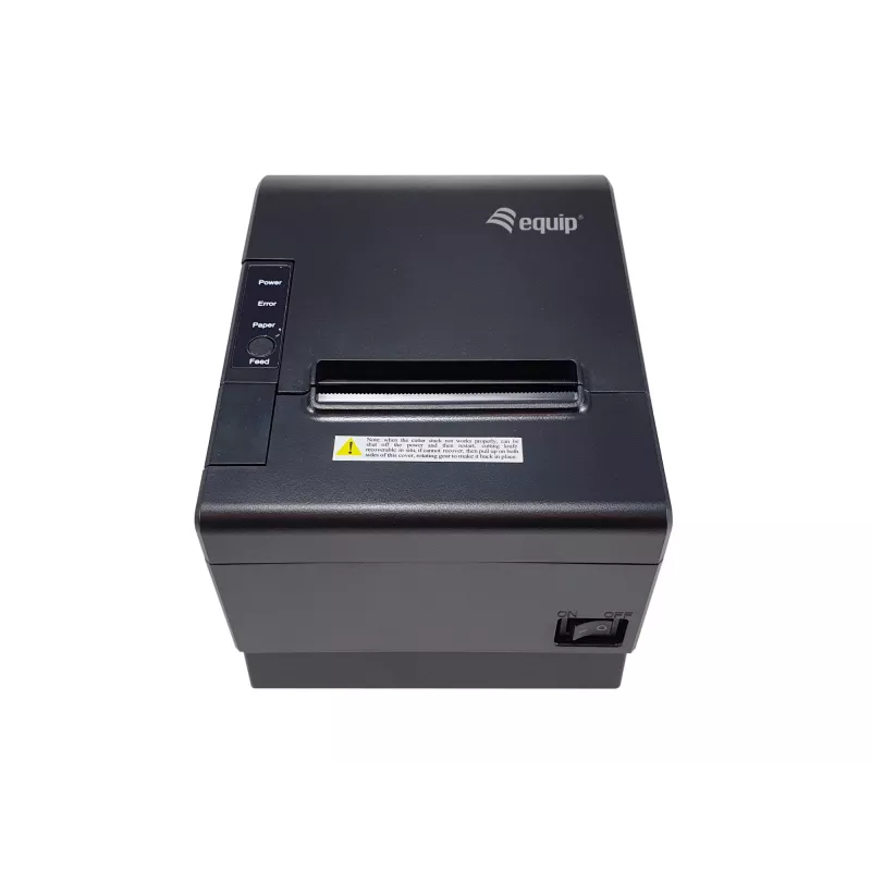 Terminis kvitų spausdintuvas EQUIP 58/80mm su automatiniu pjovikliu, USB/Ethernet/Serial, stalčiui, 203x203 DPI