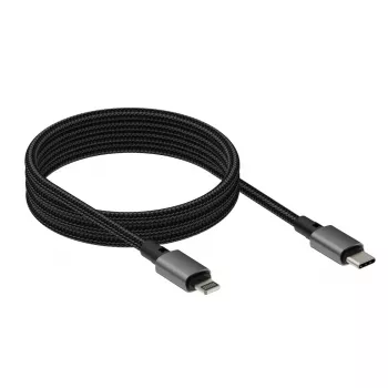 VISION Lightning į USB‑C laidas TC 1MLTGMAG/BL — 1 m, 27 W, 5 A, juodas