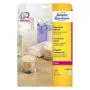 Lipni etiketė Avery L7782-25, permatoma, suapvalintais kampais, 525 vnt.