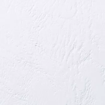 GBC Įrišimo viršelis A5 Leather Grain 250gsm, baltas, 100 vnt.