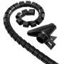 Hama Cable Bundle Tube Easy Cover, 1,5 m, 30 mm, juodas