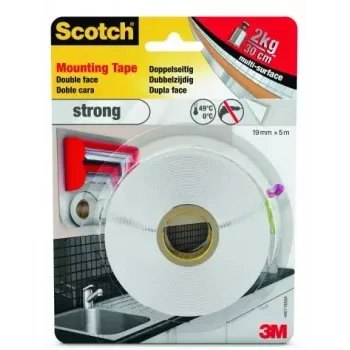Lipni juosta 3M 40011950 19 mm x 5 m balta