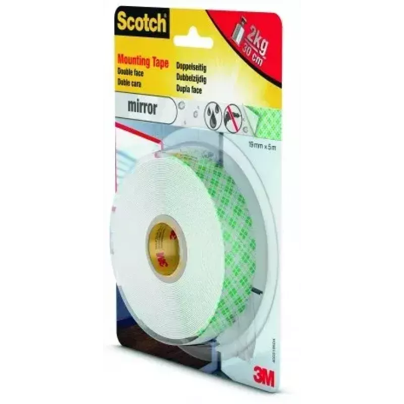 Kanceliarinė juosta 3M 40031950 skaidri 5 m stiprus sukibimas 19 mm