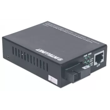 Intellinet Fast Ethernet WDM dvipusis vienmodis medijos keitiklis, 10/100Base-Tx į 100Base-Fx (SC) vienmodis, 20 km, WDM (Rx1310/Tx1550)