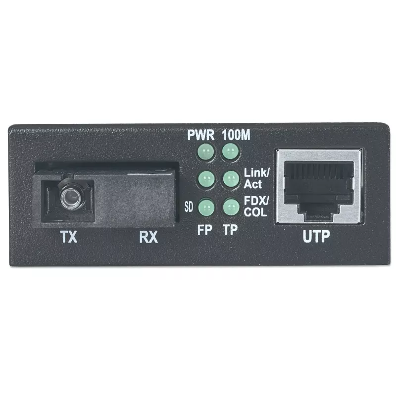 Intellinet Fast Ethernet WDM dvipusis vienmodis medijos keitiklis, 10/100Base-Tx į 100Base-Fx (SC) vienmodis, 20 km, WDM (Rx1310/Tx1550)