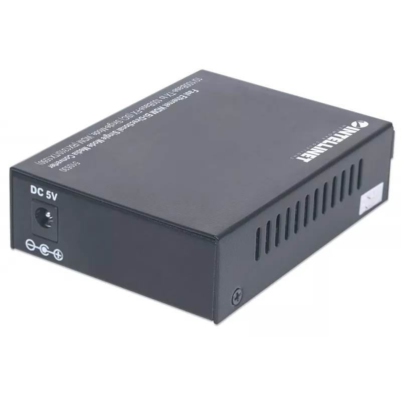 Intellinet Fast Ethernet WDM dvipusis vienmodis medijos keitiklis, 10/100Base-Tx į 100Base-Fx (SC) vienmodis, 20 km, WDM (Rx1310/Tx1550)