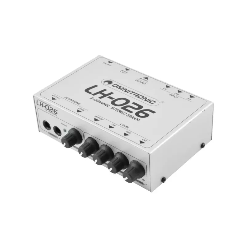 Maišytuvas Omnitronic 10355026 3 kanalų 20–20000 Hz Baltas