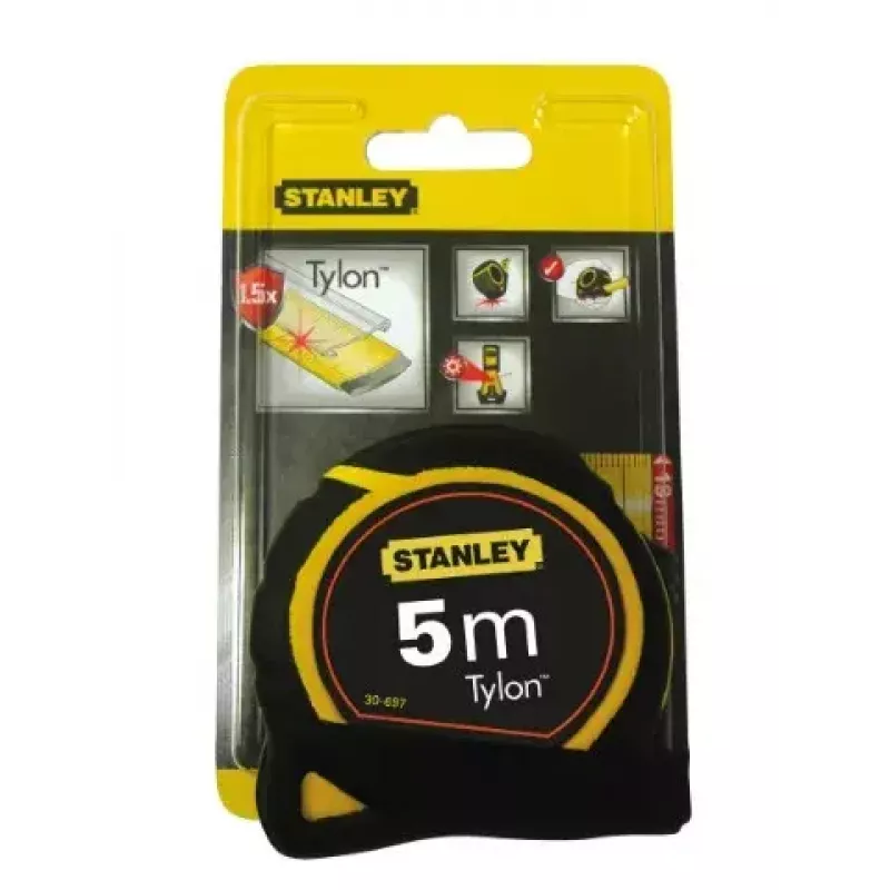 Matavimo juosta Stanley 0-30-697 5m Juoda Geltona