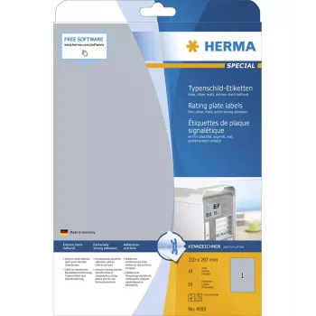 Lipnios etiketės stačiakampės HERMA 4593