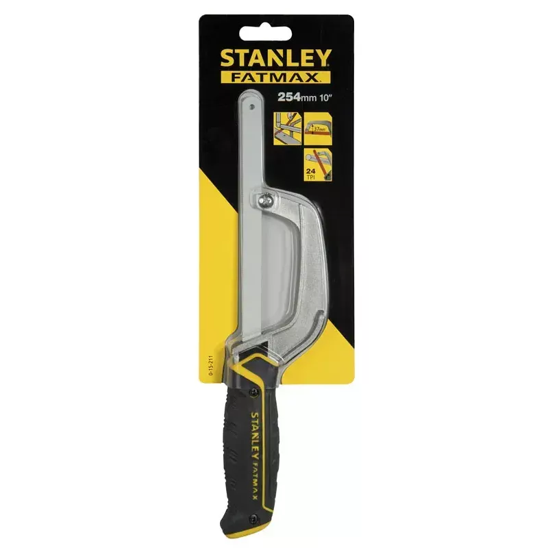 Pjūklas metalo pjovimui Stanley 0-15-211 25 cm Juoda Geltona Plastikinė Rankena
