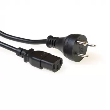 Maitinimo laidas ACT Powercord Danijos kištukas - C13 juodas 2,5 m
