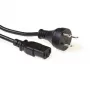 Maitinimo laidas ACT Powercord Danijos kištukas - C13 juodas 2,5 m
