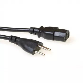 Maitinimo laidas ACT Powercord Šveicariškas kištukas J - C13 juodas 2,5 m