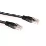 ACT Black 1.5 m U/UTP CAT6A jungiamasis kabelis su RJ45 jungtimis