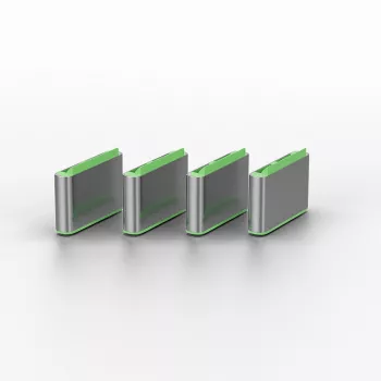 Lindy USB Type C prievadų blokatoriai (be rakto) – 10 vnt., žali