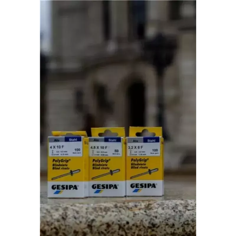 Aklakniedė GESIPA 1432060 Nerūdijantis plienas Pilka 6,5mm galvutė 3,2mm kotas 8mm ilgis