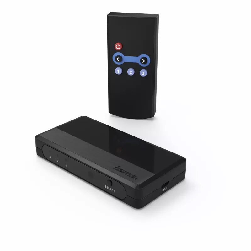 Hama 00121760 HDMI jungiklis juodas 1080p DTS-HD Dolby Digital