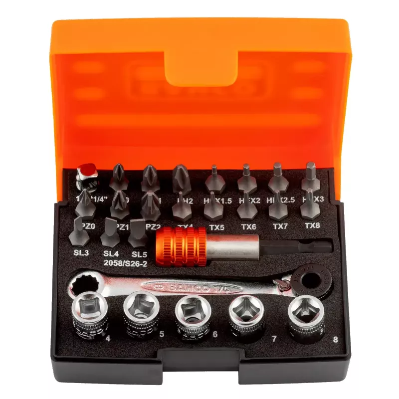 Raktų komplektas Bahco 2058/S26-2, svoris 270 g