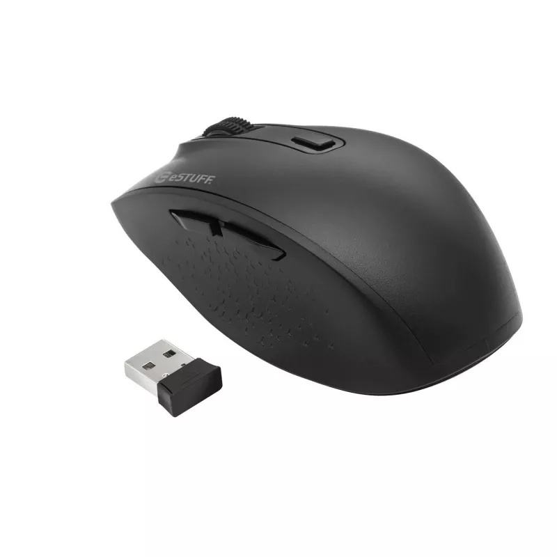 eSTUFF GLB214002 pelė Office dešinei rankai RF belaidė + Bluetooth IR LED 1800 DPI
