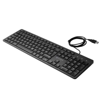 Klaviatūra eSTUFF GLB211402 Office USB QWERTZ Juoda