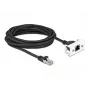 DeLOCK tinklo ilginimo kabelis 5 m Cat.6A S/FTP RJ45 juodas