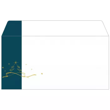 Vokas Sigel DU254 DL 110 x 220 mm Petrol Baltas Geltonas 50 vnt.