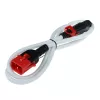 ACT Powercord C13 IEC Lock+ - C14 IEC Lock Dual Locking balta 1 m, PC3607