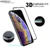 Apsauginis stiklas Kapsolo iPhone 13 / iPhone 14 Max – lenktas 9H, tinka iki 15,5 cm (6,1 colio)