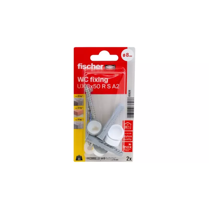 Varžtų ir kaiščių rinkinys Fischer 83628 plytai ir betonui