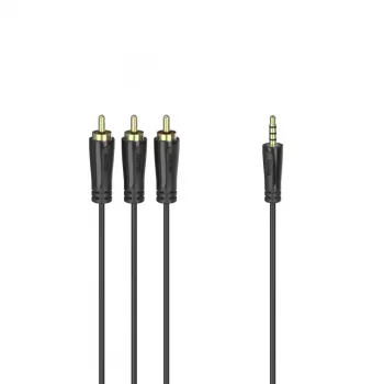 Hama 00205154 garso laidas 1,5 m 3,5 mm 3 x RCA juodas
