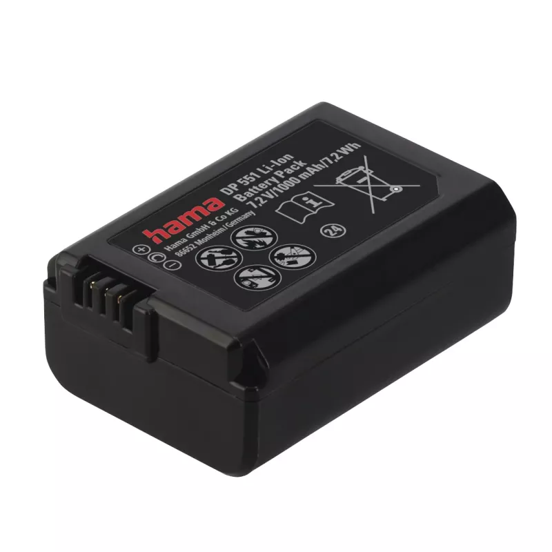 Akumuliatorinė baterija Hama DP 551 Ličio jonų 1000 mAh fotoaparatui