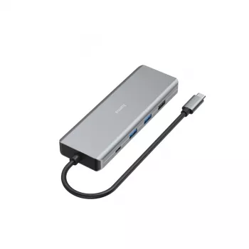 Hama CONNECT2Media USB Type-C 9 prievadų USB-C stotelė, 5000 Mbit/s, antracitas