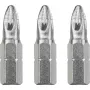 KWB 121102 įdėtųjų antgalių rinkinys – 3 vnt., Pozidriv PZ2, 25 mm ilgio, 1/4 colio kotas