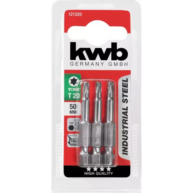 Gręžtukų rinkinys KWB 121325 3 vnt. Nerūdijantis plienas 50 mm ilgio