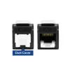 ACT Keystone Jack RJ45 CAT6 Neekranuotas beįrankis su užraktu, juodas