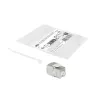 ACT Keystone Jack RJ45 CAT6 Ekranuotas beįrankis su užraktu Baltas Sidabrinis
