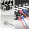 ACT Keystone Jack RJ45 CAT6 Ekranuotas beįrankis su užraktu Baltas Sidabrinis