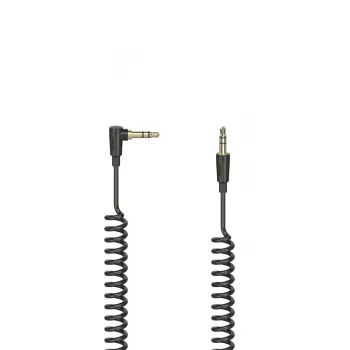 Garso laidas Hama Flexi-Slim 0,75m 3,5mm Juodas Kištukas-Kištukas Auksuotas