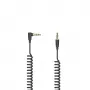 Garso laidas Hama Flexi-Slim 0,75m 3,5mm Juodas Kištukas-Kištukas Auksuotas