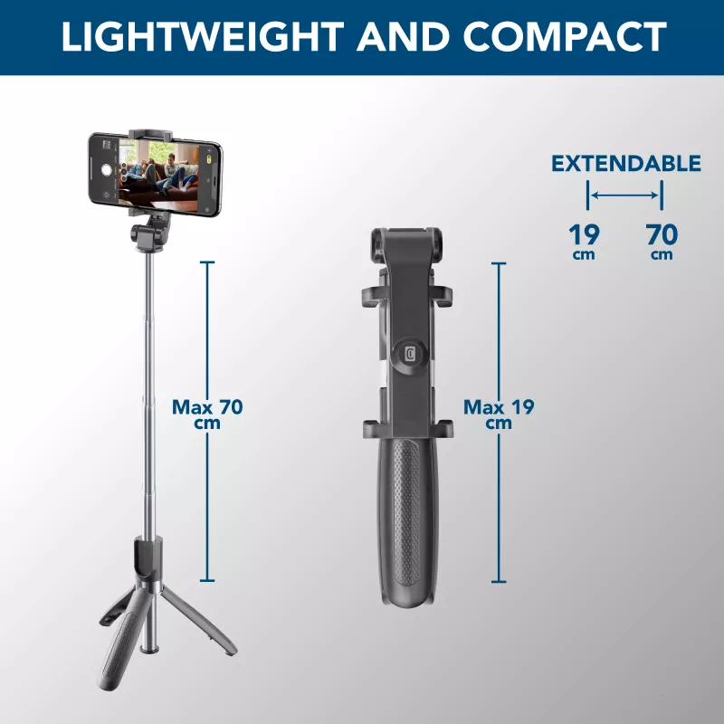 Cellularline Freedom - Universalus tripod Bluetooth® selfie strypas