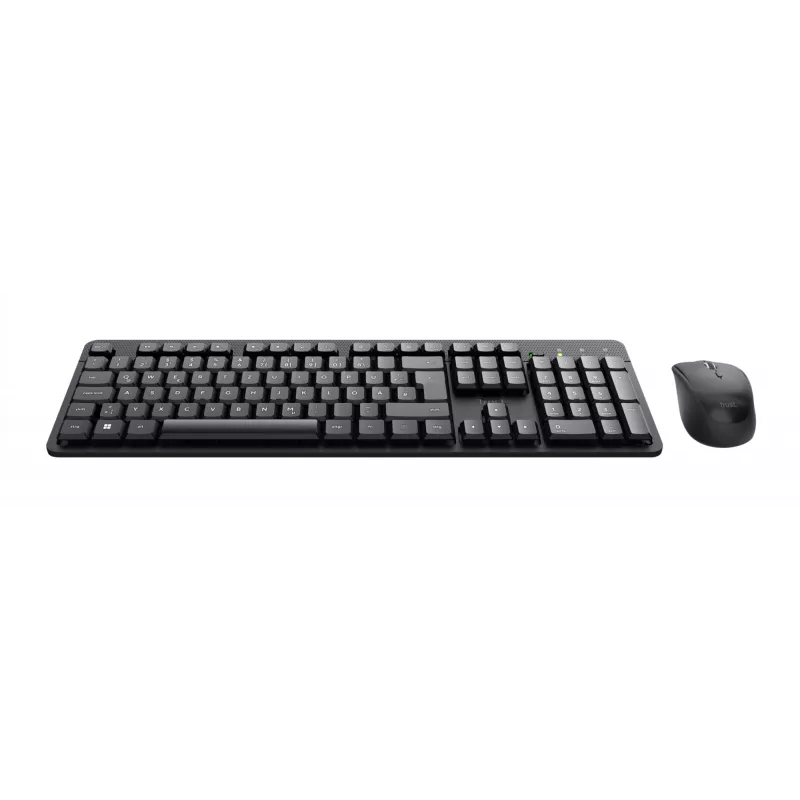 Trust TKM-360 belaidis klaviatūros ir pelės rinkinys RF QWERTZ juoda