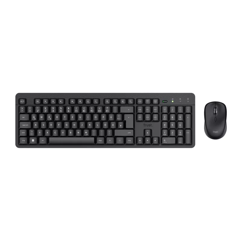 Trust TKM-360 belaidis klaviatūros ir pelės rinkinys RF QWERTZ juoda