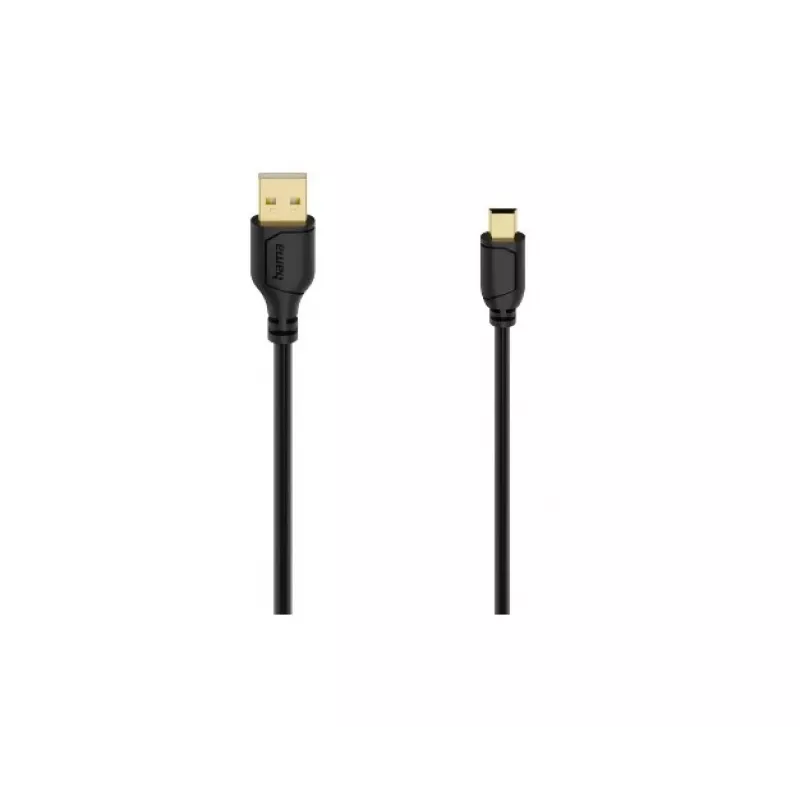 Hama 00074262 USB 2.0 laidas 0,75 m USB A – Mini-USB B juodas