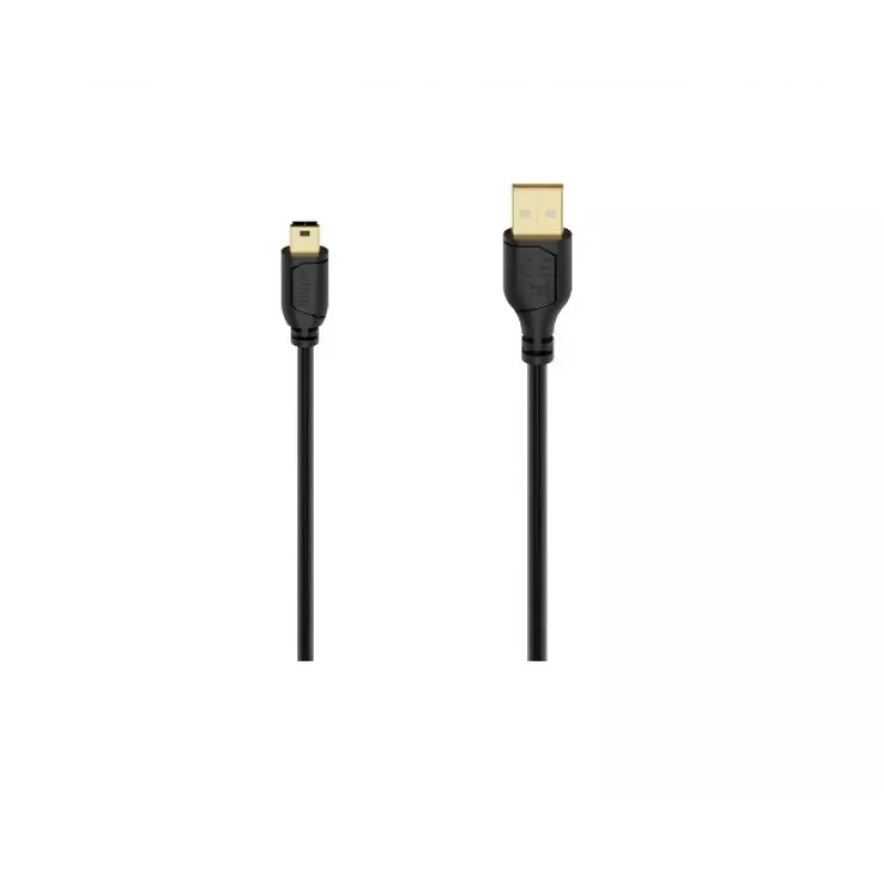 Hama 00074262 USB 2.0 laidas 0,75 m USB A – Mini-USB B juodas
