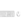 Belaidis klaviatūros ir pelės rinkinys Hama WKM-550, RF Wireless + Bluetooth, QWERTZ, vokiškas išdėstymas, pilko/balto