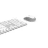 Belaidis klaviatūros ir pelės rinkinys Hama WKM-550, RF Wireless + Bluetooth, QWERTZ, vokiškas išdėstymas, pilko/balto