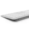 Belaidis klaviatūros ir pelės rinkinys Hama WKM-550, RF Wireless + Bluetooth, QWERTZ, vokiškas išdėstymas, pilko/balto