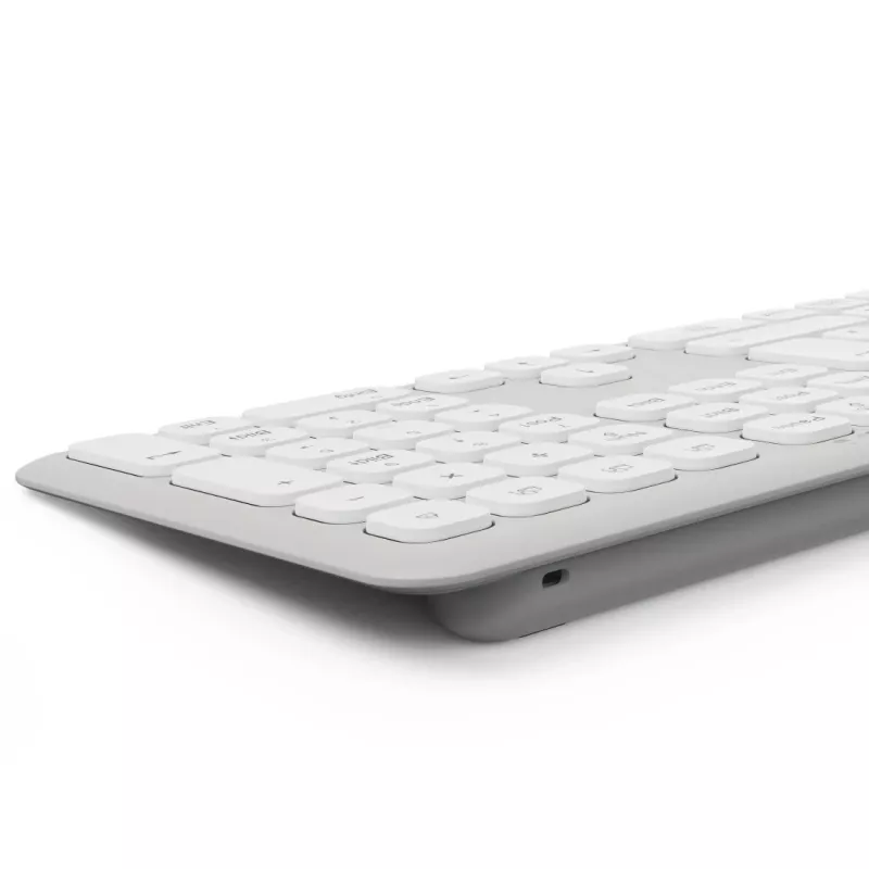 Belaidis klaviatūros ir pelės rinkinys Hama WKM-550, RF Wireless + Bluetooth, QWERTZ, vokiškas išdėstymas, pilko/balto