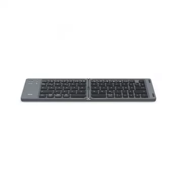 Hama Travel 450 sulankstoma klaviatūra QWERTZ vokiška Bluetooth juoda, tamsiai pilka